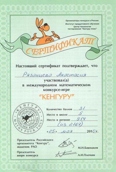 Файл:Сертификат кенгуру Настя Рязанцева.jpg
