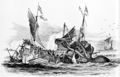 Колоссальный пульп атакует купеческое судно. Гравюра Пьера Дениса де Монфорта (XVIII век).jpg