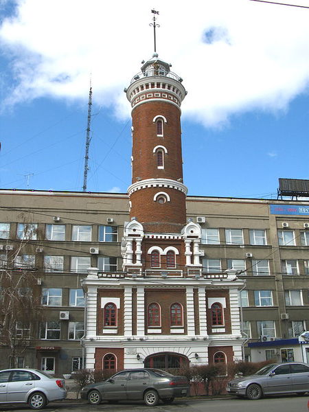 Файл:Омск.Пожарная каланча — один из символов города.jpg